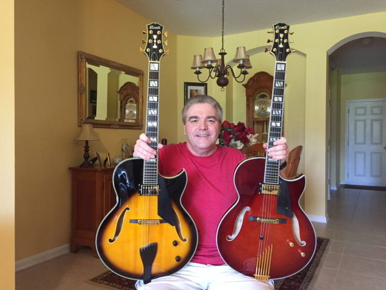 Gary Keniston with 2 Conti Guitars