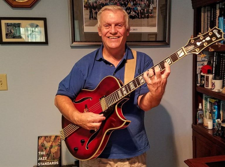 Bob Roetker with Conti Heirloom Guitar