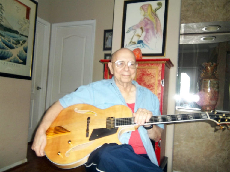 Robert DiNardo with new Conti Entrada Archtop Guitar