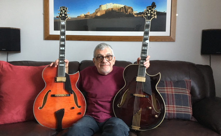 Robin Masters with 2 Entrada Archtop Guitars
