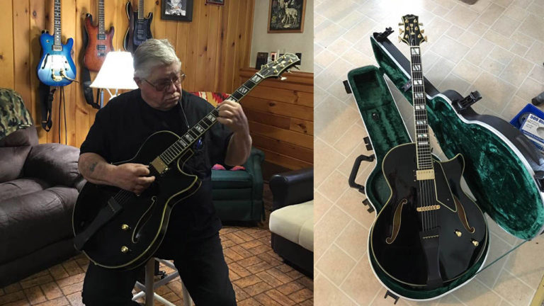 Lou Cicconi with his Conti Equity Archtop