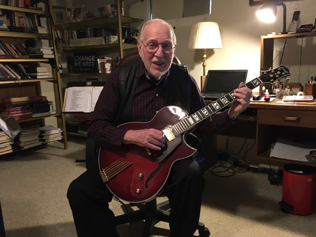 Ron Parker with his Conti Entrada Archtop Jazz Guitar