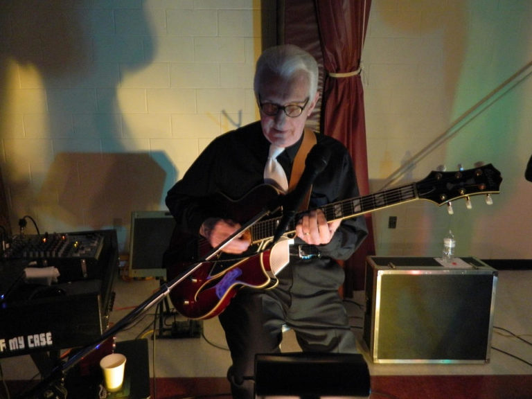 Bob Staszak with his Conti Equity Archtop Guitar