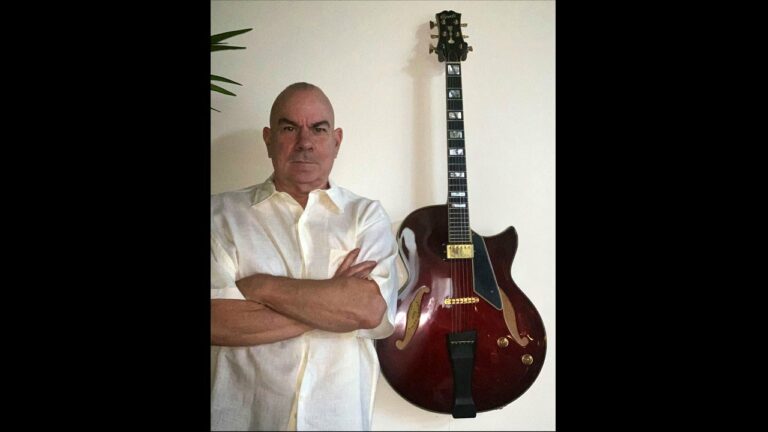 Mr. Vaugn with his gently used first generation Conti Equity archtop!